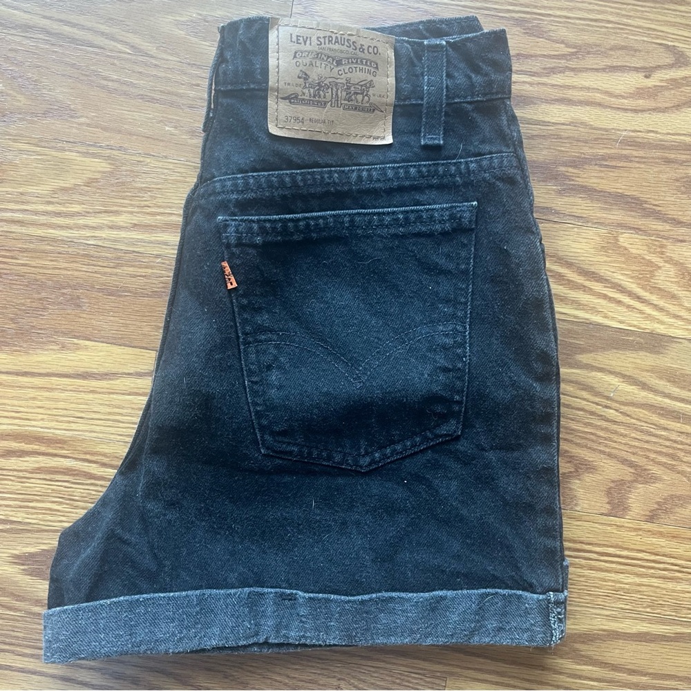 Vintage Orange Tab Levis Shorts